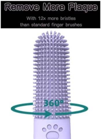 4Pcs 360° Pet Finger Toothbrush