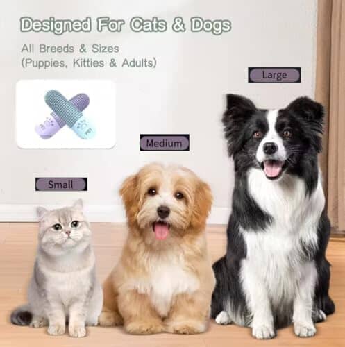 4Pcs 360° Pet Finger Toothbrush